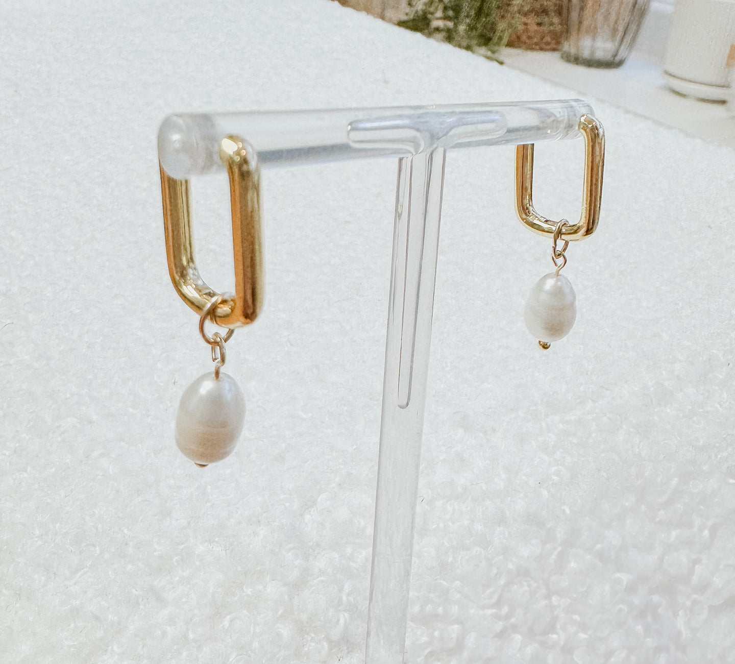 Hale | Freshwater Pearl Chain Link Huggies